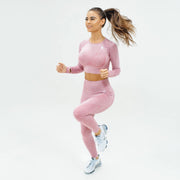 Flex Seamless Leggings|Pink - Fitness Elite