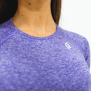 Flex Seamless Crop|Purple - Fitness Elite