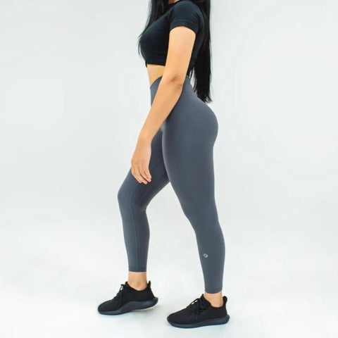 Elite Seamless 7/8 Leggings|Charcoal - Fitness Elite