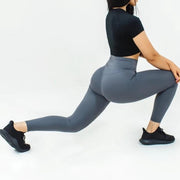 Elite Seamless 7/8 Leggings|Charcoal - Fitness Elite