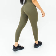 Elite Seamless 7/8 Leggings|Army Green - Fitness Elite