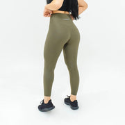 Elite Seamless 7/8 Leggings|Army Green - Fitness Elite