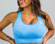 Flex Seamless Sports Bra|Blue