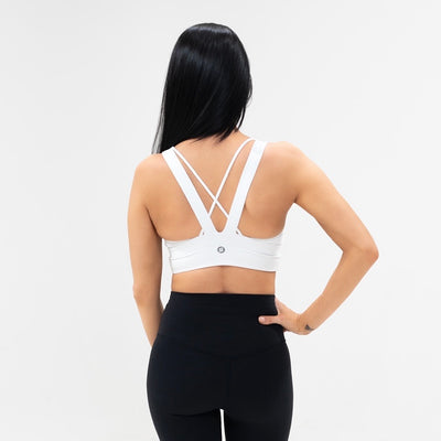 WILD Fierce Seamless Sports Bra|White