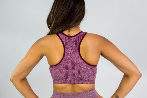 Flex Seamless Sports Bra|Cherry