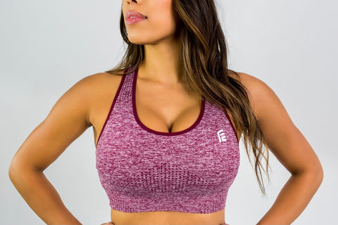 Flex Seamless Sports Bra|Cherry